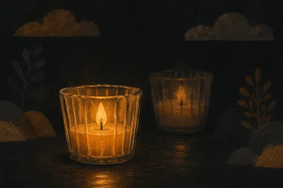 Good Friday Tenebrae Candles in Shadow