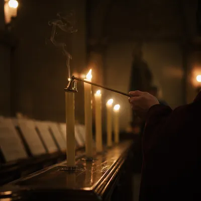 Good Friday Tenebrae Candle Extinguishing