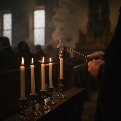 Good Friday Tenebrae Candles Extinguished