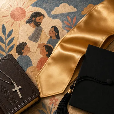 Faith Filled Graduation Cap and Bible