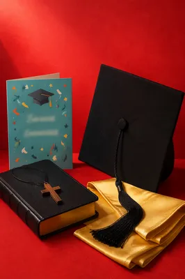 Graduation Cap Bible Cross Celebration