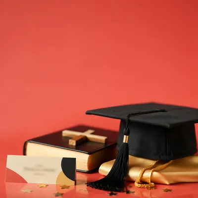 Faith Graduation Cap Bible and Cross
