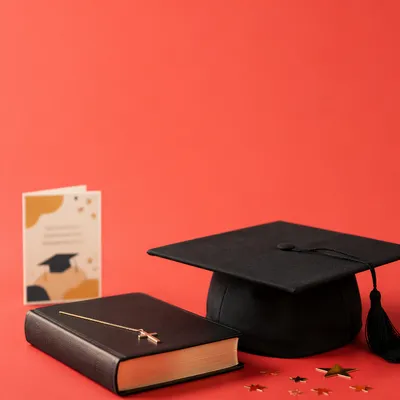 Christian Graduation Cap Bible and Cross