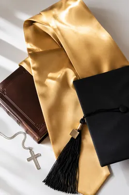 Christian Graduation Cap Bible and Cross