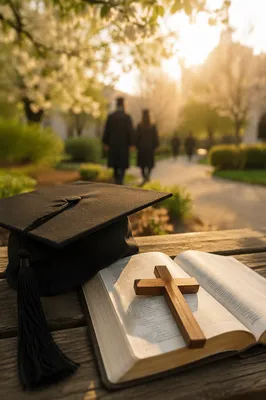 Faith Filled Christian Graduation Still Life