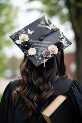 Faith Filled Graduation Cap with Bible