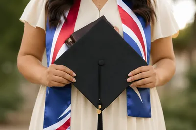 Graduation Cap with Bible and Cross