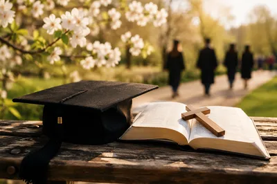 Faith Filled Spring Graduation Still Life