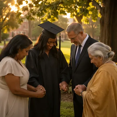 Graduation Sunday Family Prayer on Campus