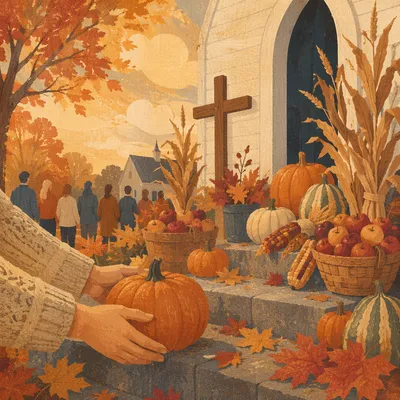 Autumn Harvest Festival at Wooden Church