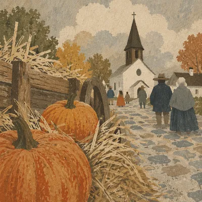 Autumn Harvest Pumpkins by Village Church