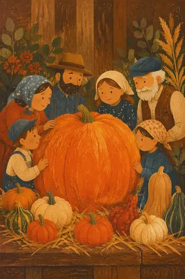 Rustic Church Harvest Festival Pumpkins