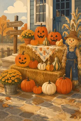 Autumn Harvest Pumpkins at White Church