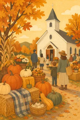 Autumn Harvest Festival at Country Church