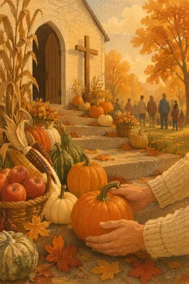 Autumn Harvest Festival at Wooden Church