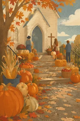Autumn Harvest Festival at Wooden Church