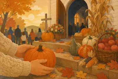Autumn Harvest Festival at Wooden Church