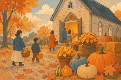 Autumn Harvest Festival at Wooden Chapel