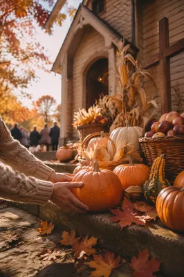 Autumn Harvest Festival at Wooden Church