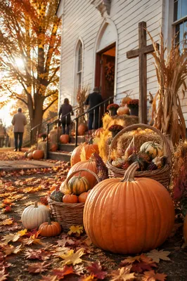 Autumn Harvest Festival at Country Church