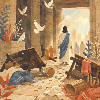 Holy Monday Temple Cleansing at Dawn