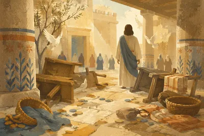 Holy Monday Temple Cleansing at Dawn