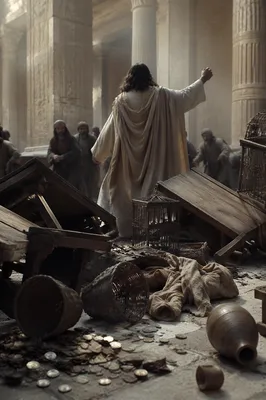 Holy Monday Temple Courtyard Upheaval