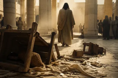 Holy Monday Temple Cleansing at Dawn