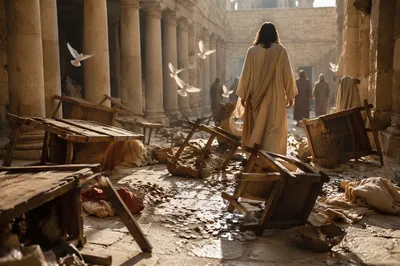 Holy Monday Temple Cleansing at Dawn