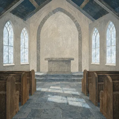 Bare Holy Saturday Church Altar