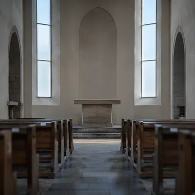 Bare Holy Saturday Church Altar