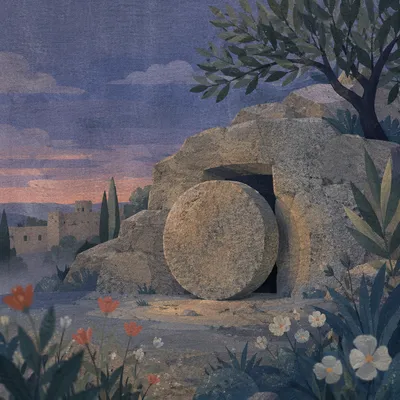 Sealed Tomb in Silent Dawn Garden