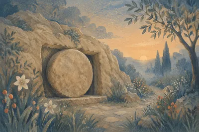 Holy Saturday Sealed Tomb at Dawn