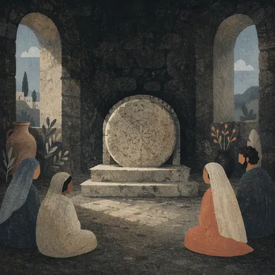Holy Saturday Sealed Tomb in Darkness