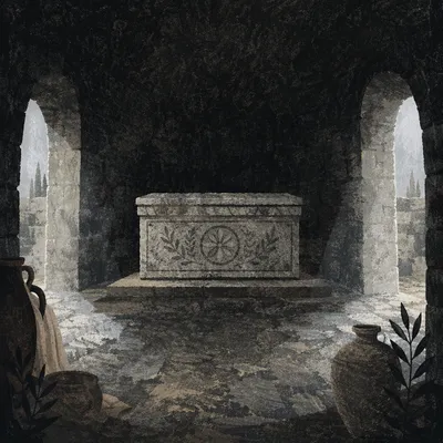 Holy Saturday Sealed Tomb in Darkness