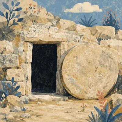 Holy Saturday Sealed Tomb in Midday Darkness