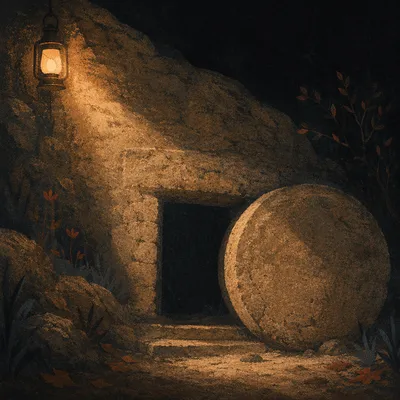 Holy Saturday Sealed Tomb in Darkness
