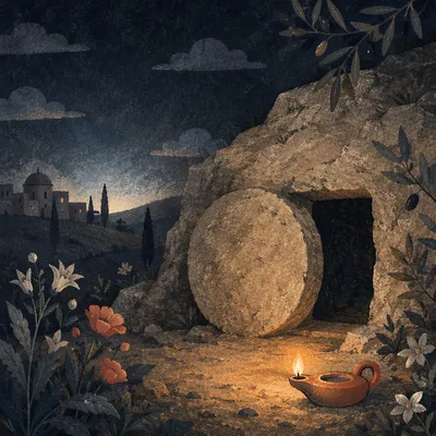 Holy Saturday Sealed Tomb at Dawn