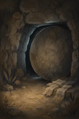 Holy Saturday Sealed Tomb in Darkness