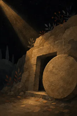 Holy Saturday Sealed Tomb in Darkness