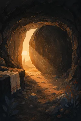 Holy Saturday Sealed Tomb at Dawn