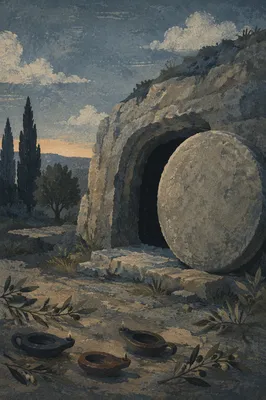 Holy Saturday Sealed Tomb at Dawn