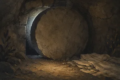 Holy Saturday Sealed Tomb in Darkness
