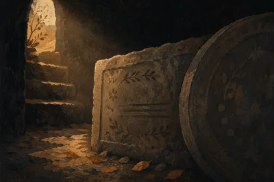 Holy Saturday Sealed Tomb in Darkness