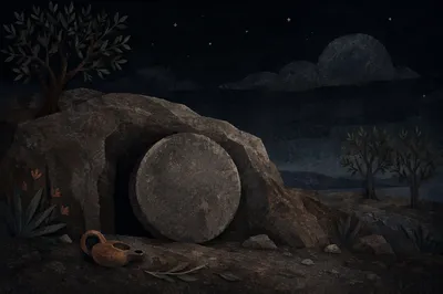 Holy Saturday Sealed Tomb Before Dawn