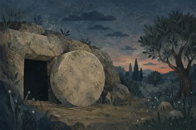 Holy Saturday Sealed Tomb at Dawn