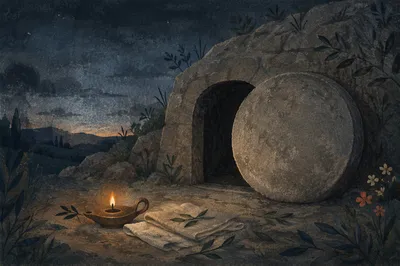 Holy Saturday Sealed Tomb Before Dawn