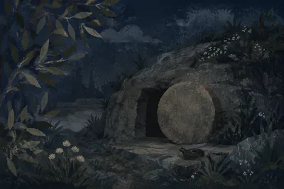 Holy Saturday Sealed Tomb in Darkness