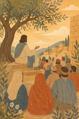 Holy Tuesday Parables in Village Courtyard