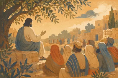Holy Tuesday Parables in Village Courtyard